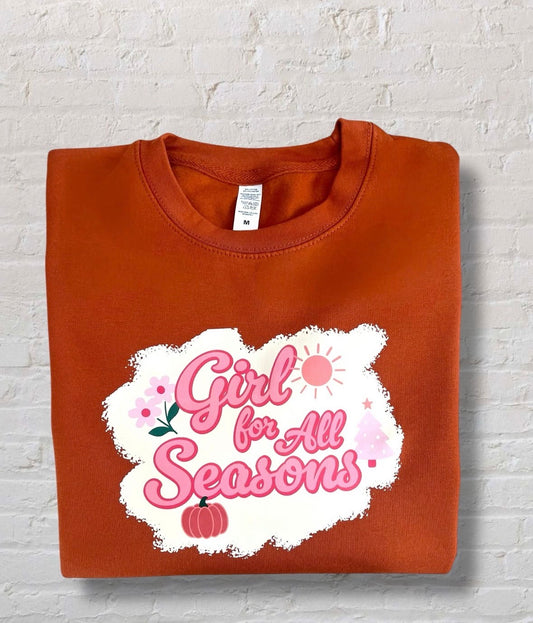 Girl For All Seasons S'Shirts - C'Floss Pink - L / Gingerbread - M