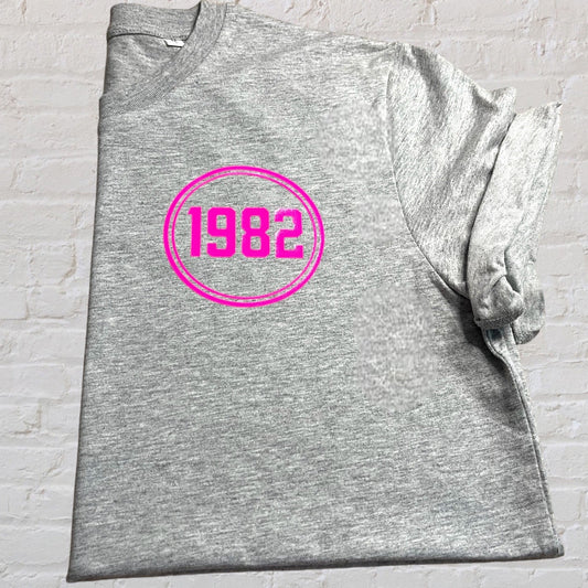 Birth Year 100% Organic Cotton Tee