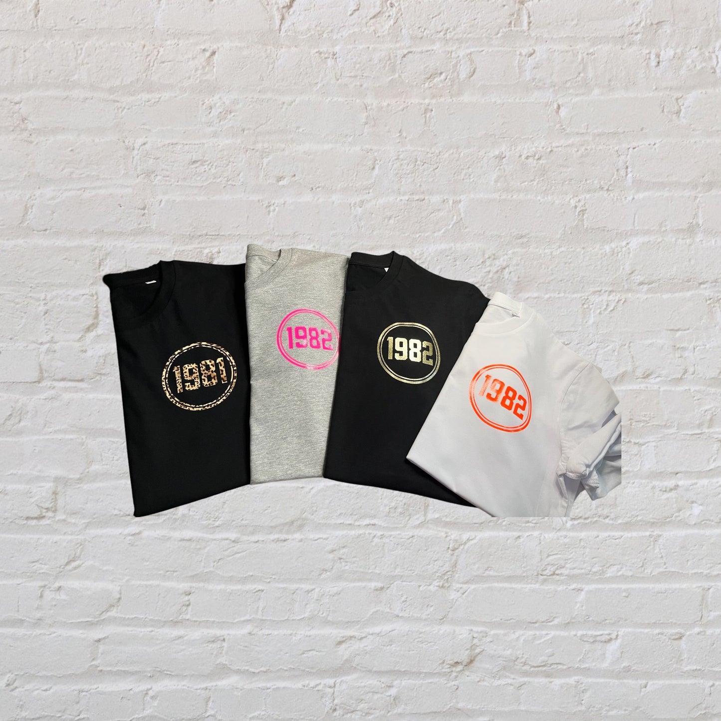 Birth Year 100% Organic Cotton Tee