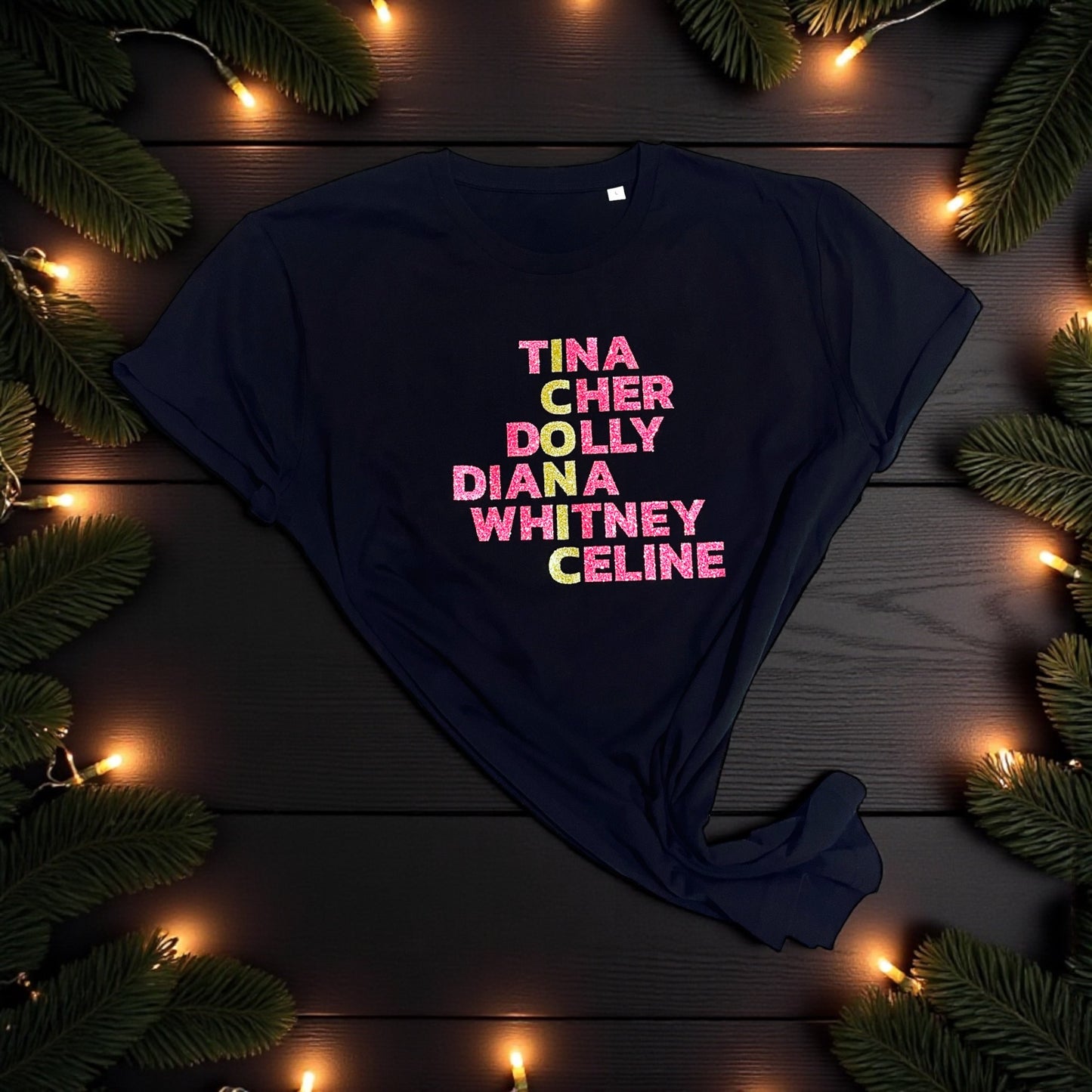 Limited Edition Glitter ICONIC 100% Organic Cotton Tee