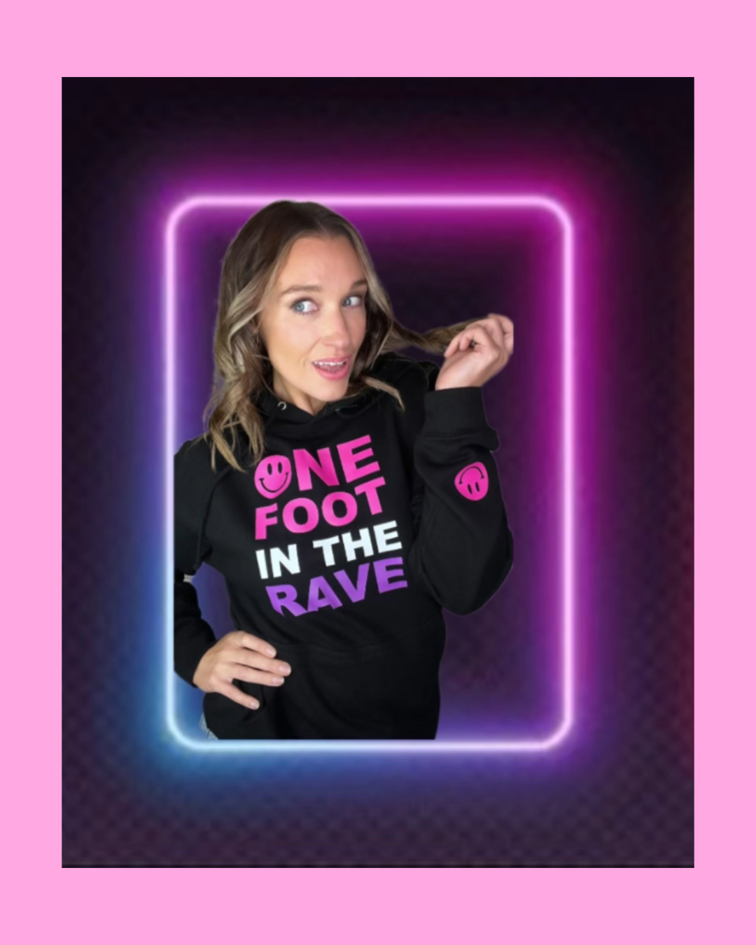 One Foot In The Rave Hoodie