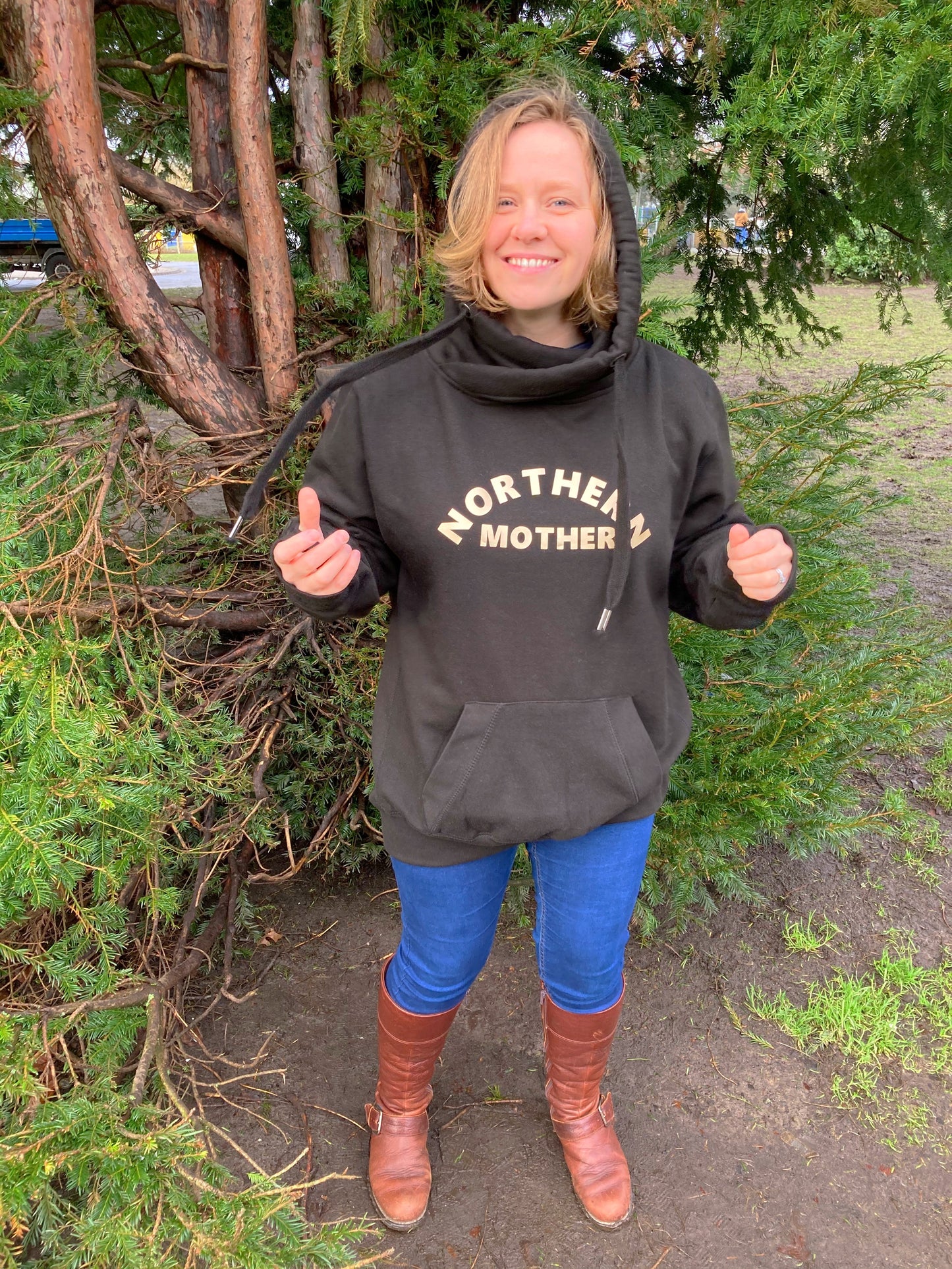 Northern Mother Cowl Neck Hoodie