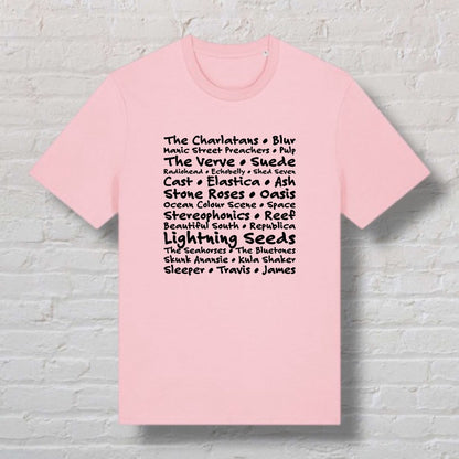 Indie Bands 100% Organic Cotton Tee