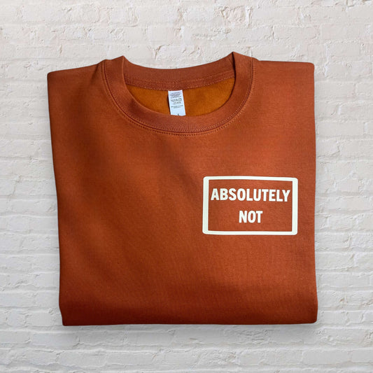 Absolutely Not Sweatshirt Vanilla / Gingerbread - L