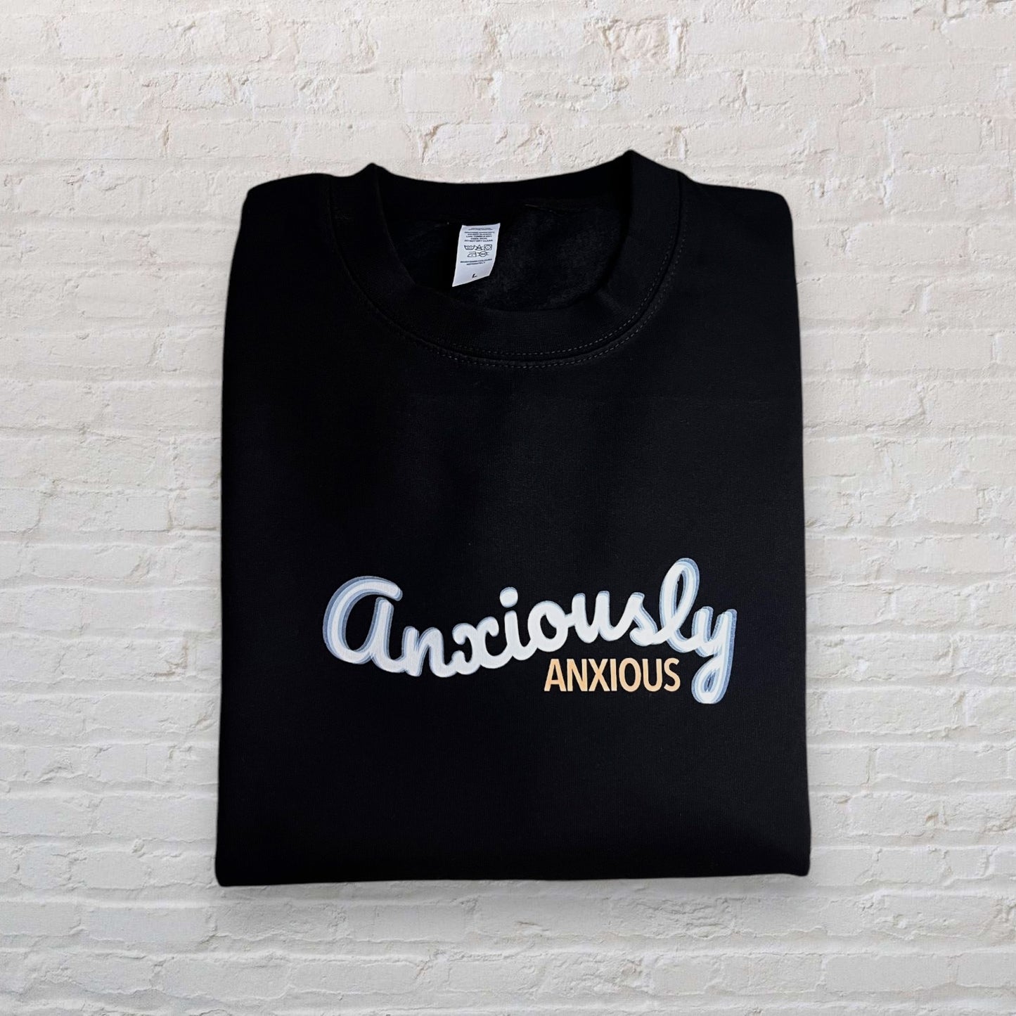 Anxiously Anxious Sweatshirt Black - L