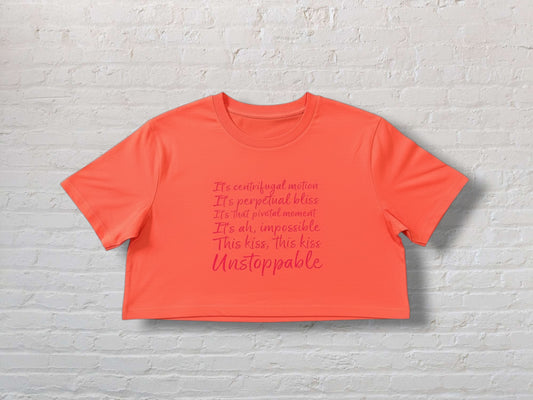 This Kiss tee - Fiesta Coral - M