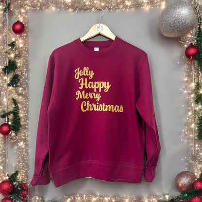 Jolly Happy Merry Christmas Sweatshirt