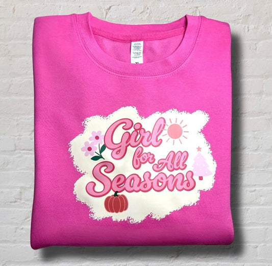Girl For All Seasons S'Shirts - C'Floss Pink - L / Gingerbread - M