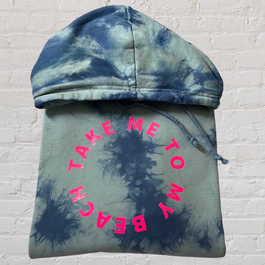 Take me to my beach tie dye hoodie