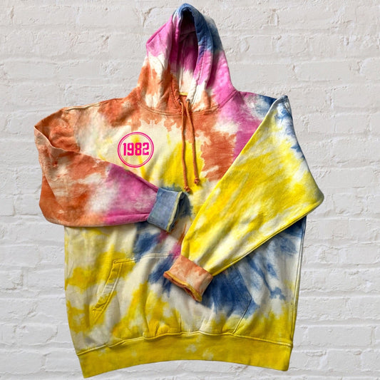 Tie Dye Birth Year Hoodie