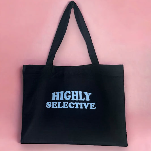 Highly Selective XL Shopper Sky Blue / Black