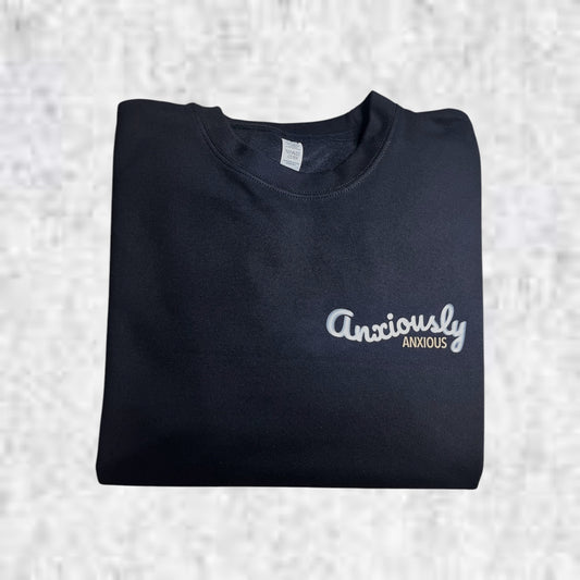 Anxiously Anxious Pocket Size Sweatshirt - Black / M