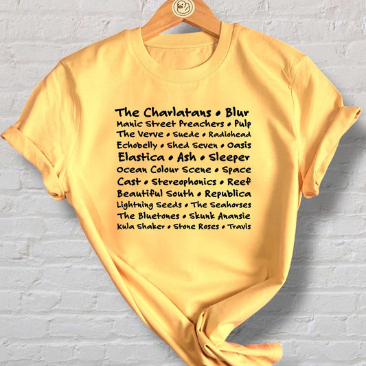Indie Bands 100% Organic Cotton Tee