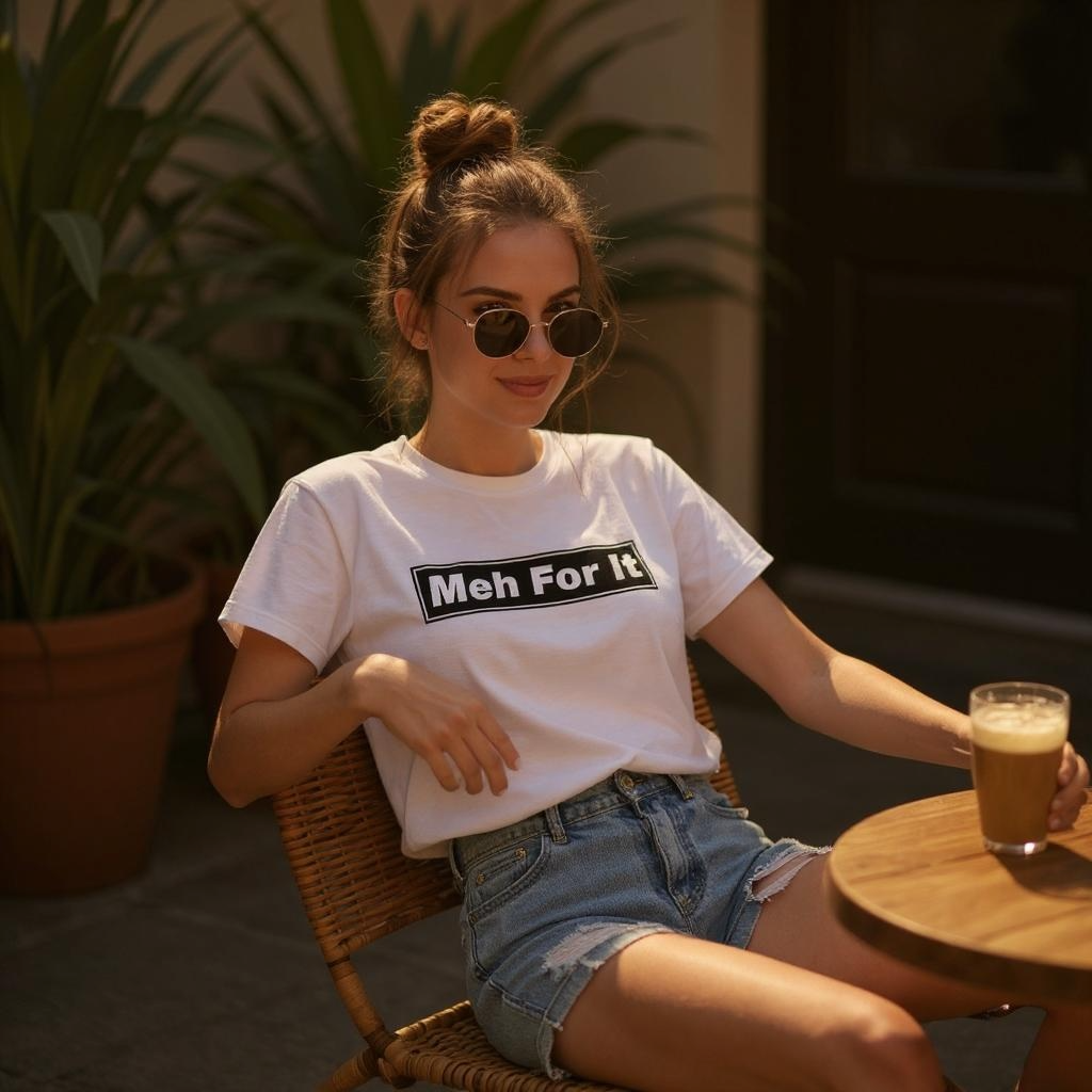 Meh For It 100% Organic Cotton Tee