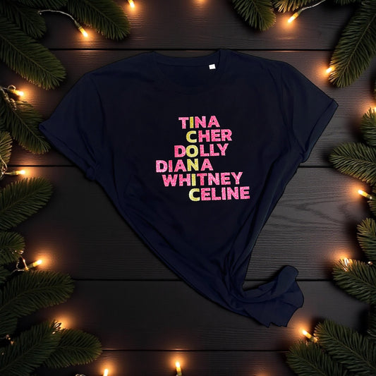 Limited Edition Glitter ICONIC 100% Organic Cotton Tee