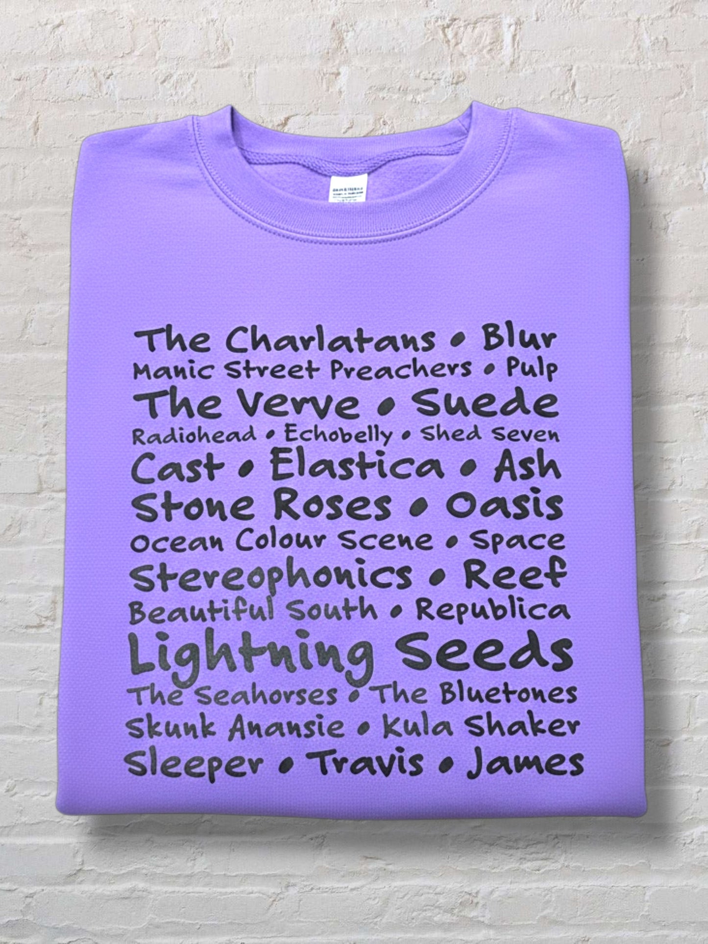 Indie Band Sweatshirt - Digital Lavender - M