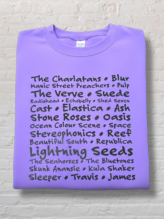 Indie Band Sweatshirt - Digital Lavender - M