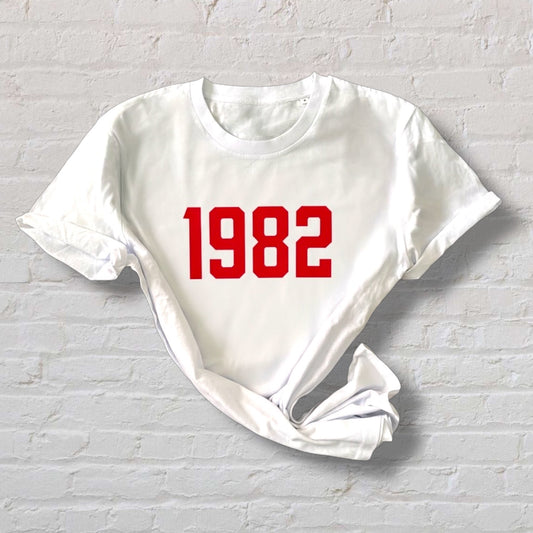 Birth Year 100% Organic Cotton Tee