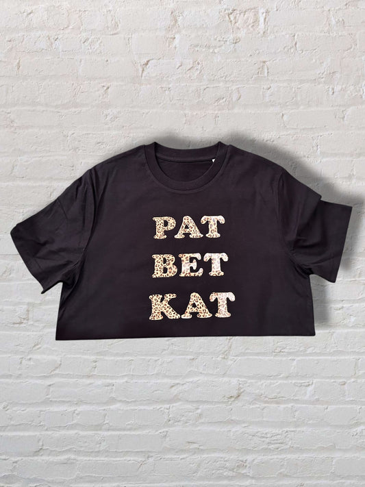 Pat, Bet, Kat Tee - Black - S