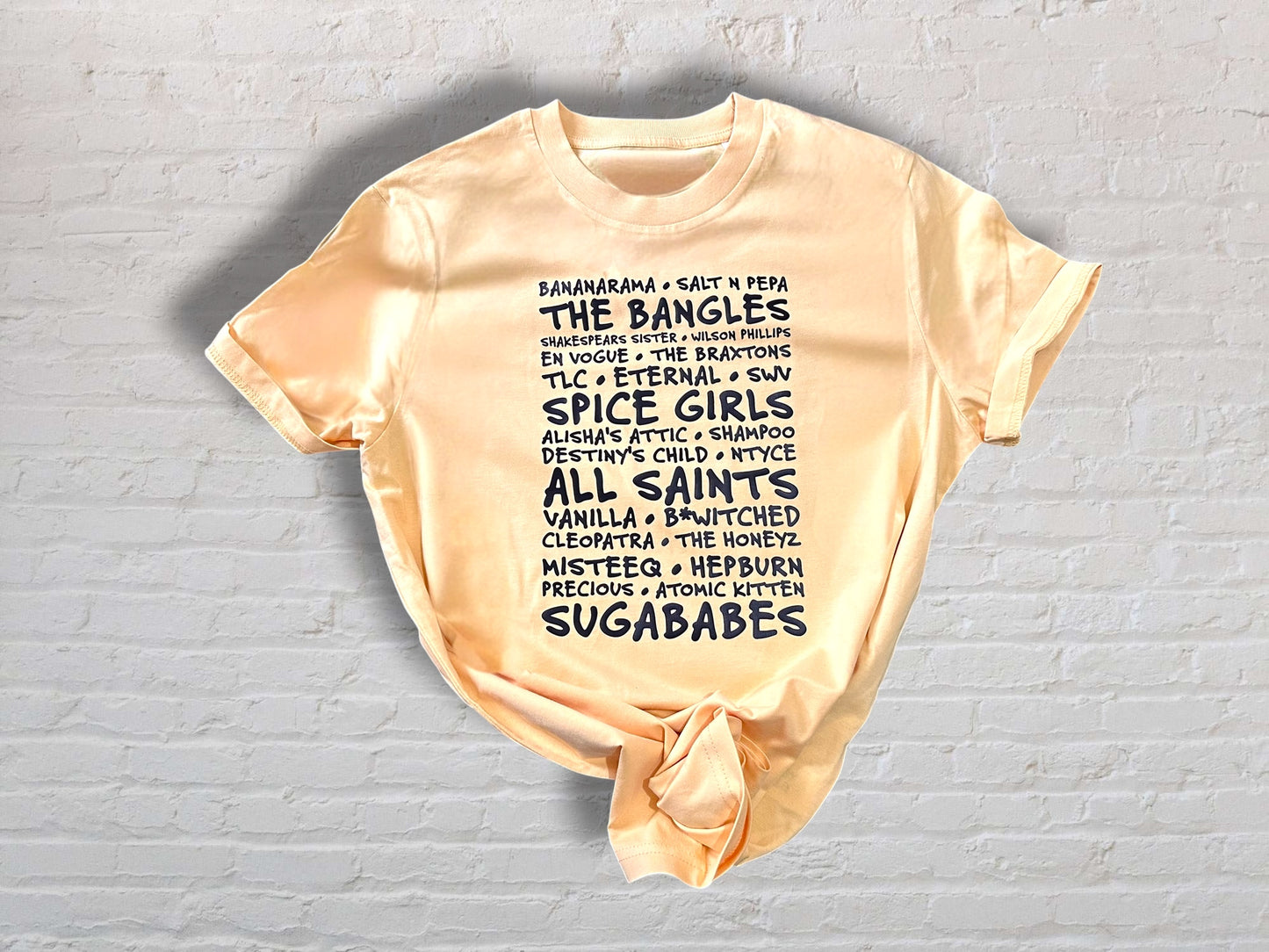 Girl Band Tee - Lemon - XS