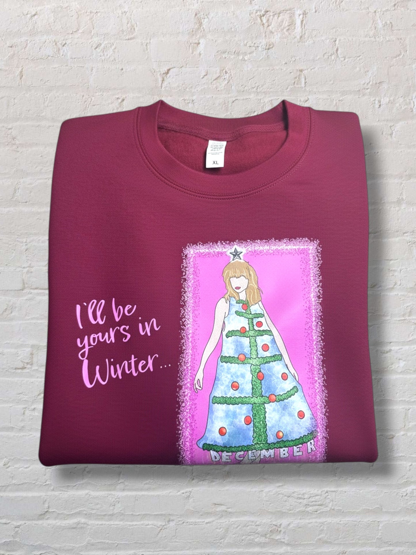 Winter Steph sweatshirt - Burgundy - 2XL