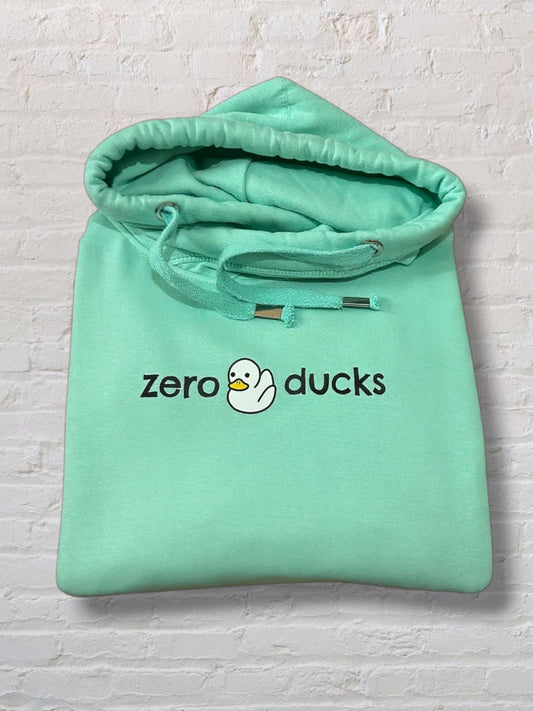 Zero Ducks Cowl Neck Hoodie - Peppermint - XL