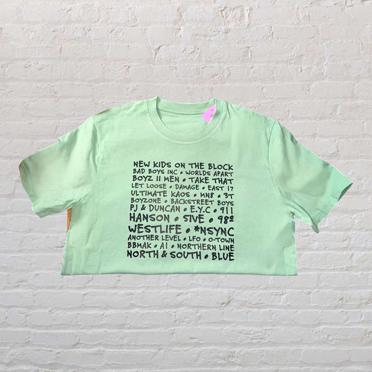 Boyband Tee - Misty Jade - M