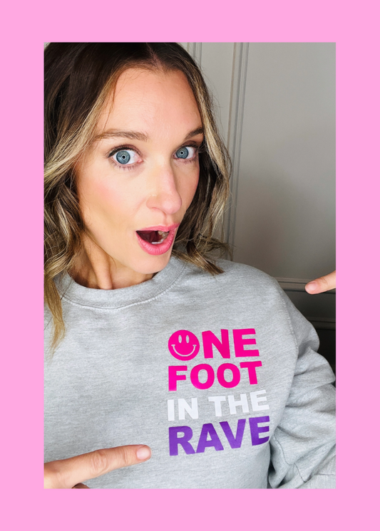 One Foot In The Rave Heather Grey Sweatshirt