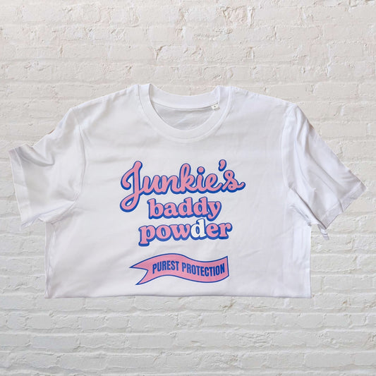 Baddy Powder Tee - White - S