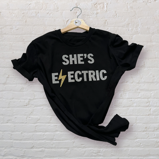 Limited Glitter Edition She's Electric Tee